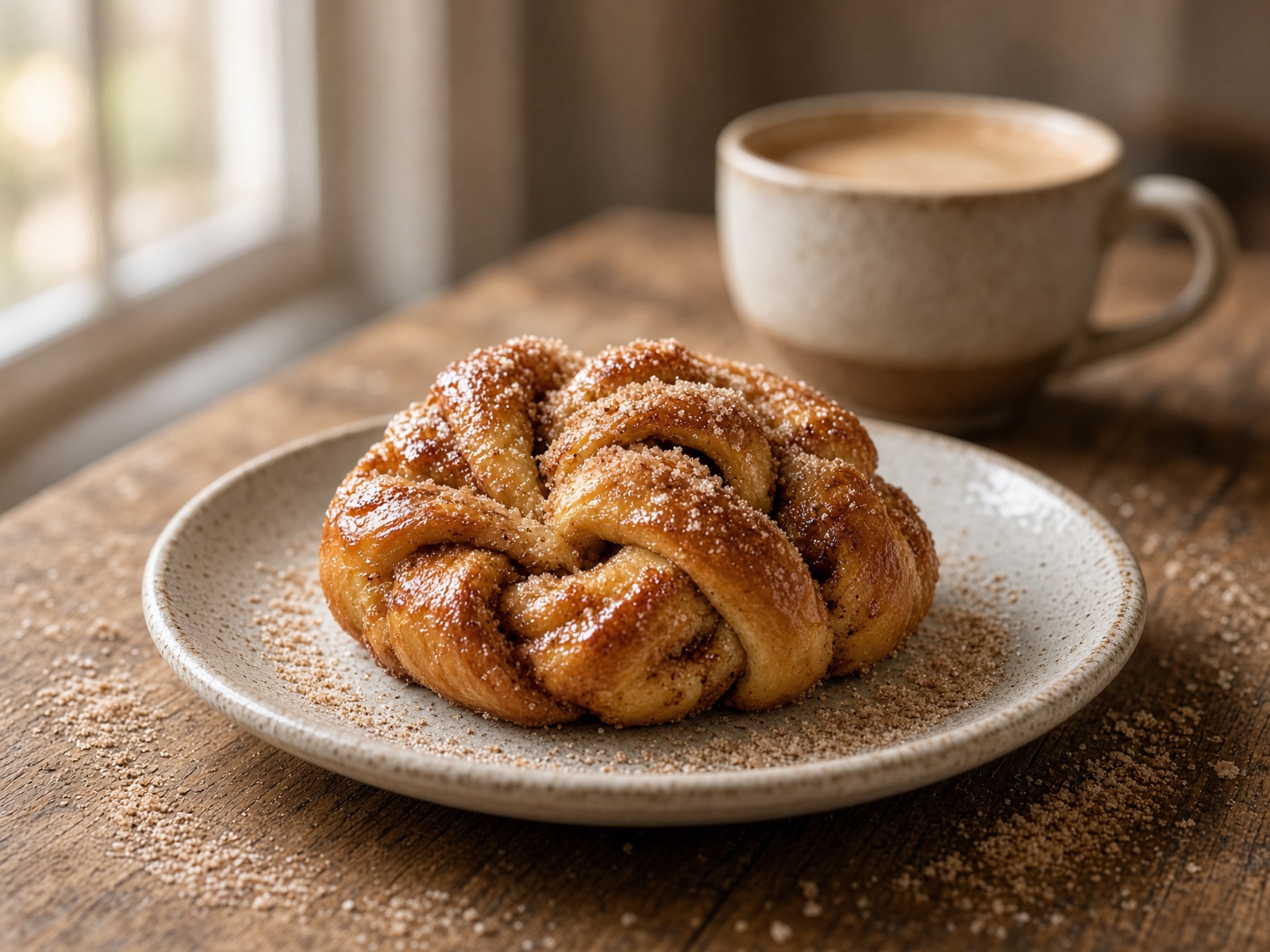 Cinnamon knot pastry